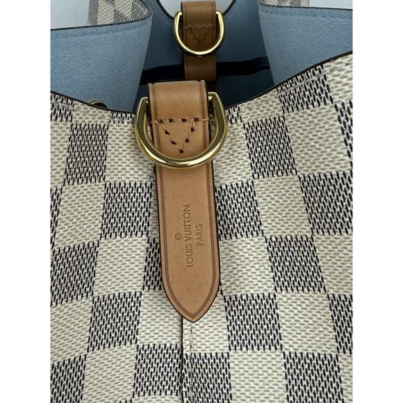 Louis Vuitton Damier Azur Néonoé MM with Braided Strap - Picture 9 of 16